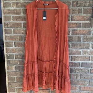 Adorn Women's Terracotta Vest 2x